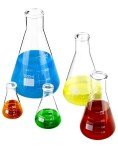 QWORK Borosilicate Erlenmeyer Flask Set - 50ml to 1000ml