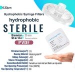 Sterile PVDF Syringe Filters, 25mm, 0.22µm, 10/pk