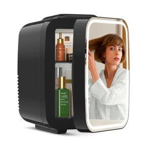 BEICHEN Mini Skincare Fridge with LED Mirror
