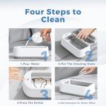 Portable Ultrasonic Jewelry Cleaner, 50W 22oz