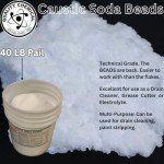 Sodium Hydroxide Caustic Soda Beads - 40 lb Pail