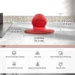 YYP Silicone Heat Resistant Pot Holders - Set of 3