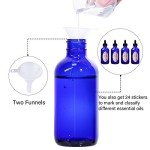12 Pack 4oz Cobalt Blue Glass Bottles Set