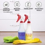 Uineko 4-Pack Heavy Duty Plastic Spray Bottles