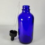 12-Pack 4oz Glass Dropper Bottles - Blue