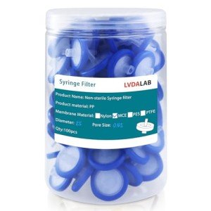 100PCS MCE Syringe Filters 25mm 0.45μm