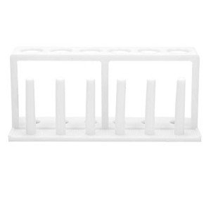 6-Hole Plastic Test Tube Rack with Drying Pins