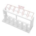 6-Hole Plastic Test Tube Rack with Drying Pins