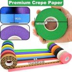 Colored Masking Tape Set - 12 Rolls, 1" x 1980 Ft