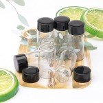 Clear Glass Sample Vials with Screw Caps, 5ml – Pack of 20