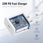 20W USB-C Fast Charger with 6FT Cable (3-Pack)