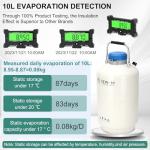 10L Aluminum Alloy Liquid Nitrogen Dewar
