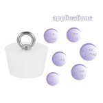 Silicone Tapered Plug Set for Test Tubes 4 Pcs