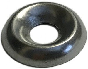 Stainless Steel Countersunk Cup Washers, 100pcs