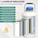 10L Aluminum Alloy Liquid Nitrogen Dewar