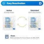 Orange Silica Gel Packets - 200 Packets, Food Safe