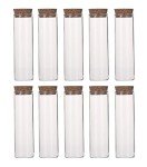 10PCS 60ML Clear Glass Test Tubes with Corks