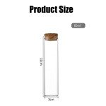 10PCS 60ML Clear Glass Test Tubes with Corks