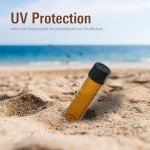 Amber Glass Vials 8ml with Black Screw Caps - 20 Pack