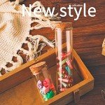 10PCS 60ML Clear Glass Test Tubes with Corks