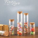 10PCS 60ML Clear Glass Test Tubes with Corks