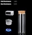 10PCS 60ML Clear Glass Test Tubes with Corks