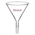 StonyLab 100 mm Glass Short Stem Powder Funnel
