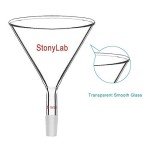 StonyLab 100 mm Glass Short Stem Powder Funnel