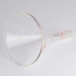 StonyLab 100 mm Glass Short Stem Powder Funnel