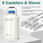 10L Aluminum Alloy Liquid Nitrogen Dewar