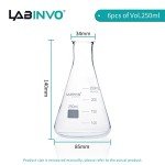250ML Narrow Mouth Glass Erlenmeyer Flask Set