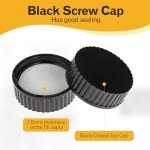 250 ml Amber Glass Wide Mouth Bottles - 24 Pack