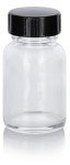 4-Pack 1 oz Clear Glass Bottles with Funnel