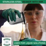 Edu-Labs 250ml Low-Form Stainless Steel Beaker