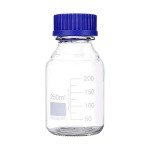 10 Pack 250 mL Graduated Glass Storage Bottles