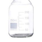 10 Pack 250 mL Graduated Glass Storage Bottles