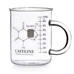 Caffeine Molecule Beaker Mug - 16 oz Glass