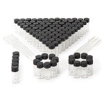 BKMAMLAB 5ml Clear Glass Vials with Caps, 100pcs