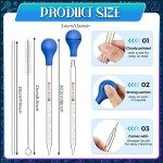 Weewooday Graduated Glass Dropper Pipettes Set