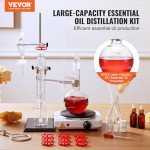 VEVOR Essential Oil Distillation Kit with Glassware