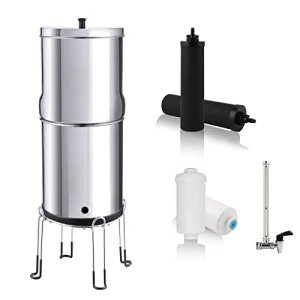 Stainless Steel Gravity-Fed Water Filter System