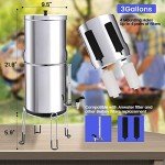 Stainless Steel Gravity-Fed Water Filter System
