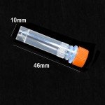 1ml Orange Frosted Test Tubes with Caps – 100 Pcs