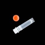 1ml Orange Frosted Test Tubes with Caps – 100 Pcs