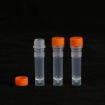 1ml Orange Frosted Test Tubes with Caps – 100 Pcs