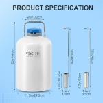 10L Aluminum Cryogenic Container for Liquid Nitrogen