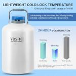 10L Aluminum Cryogenic Container for Liquid Nitrogen