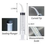 Dental Irrigation Syringe Set - 5 Pack with Curved Tip