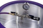 1.5 Gallon Stainless Steel Vacuum Chamber with Glass Lid