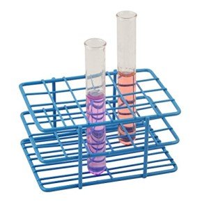EISCO Blue Steel Wire Test Tube Rack, 24 Holes